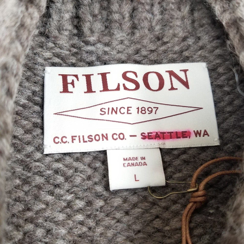 NWT Filson Blanket Stripe Hand Knit Wool Vest - Picture 8 of 11